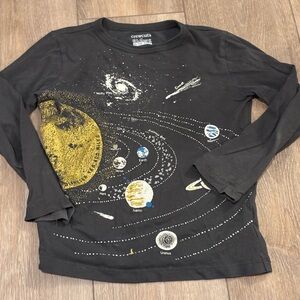 Crewcuts Kids Cosmic Adventure Tee - Black and Gold